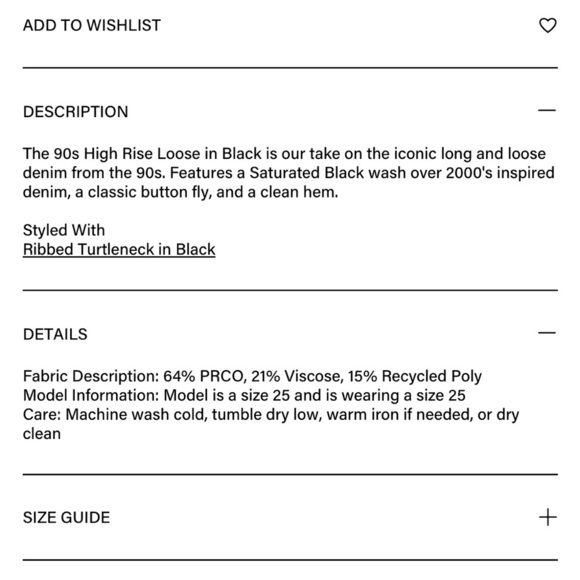 NWT RE/DONE 90s High Rise Loose Jeans - Picture 15 of 15